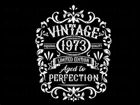 50th Birthday Svg Png 50th Birthday Shirt Vintage 1973 Svg 1973