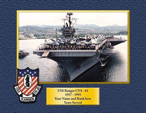 Uss Howard W Gilmore As 16 Custom Personalized 85 X 11 Print Etsy