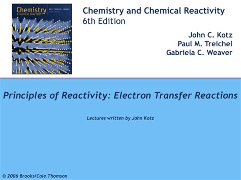 Unit 6 Lecture 1 Redox And E