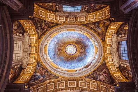 A Shift In Perspective St Peters Basilica Ceiling At Vatican