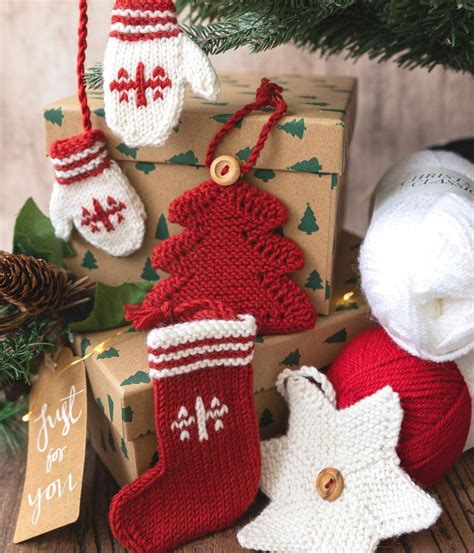 Mini Christmas Tree Decoration Knitting Patterns The Knitting Network