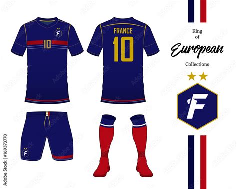 France football national team uniform. Soccer jersey or football kit ...