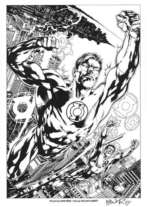 Green Lantern Signed Print Ivan Reis In Greg Moutafis S Misc