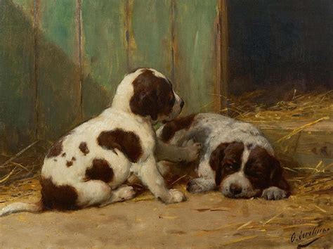 Otto Eerelman Twee Sint Bernard Puppies Mark Smit Kunsthandel