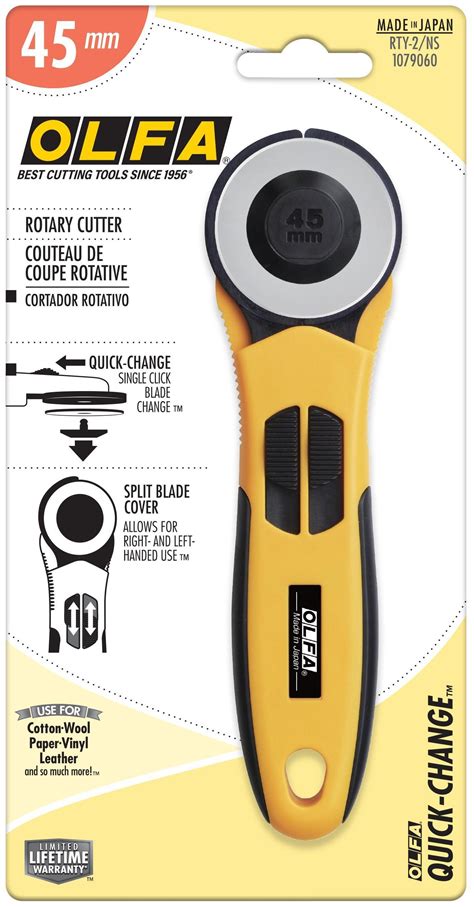 OLFA Quick Change Rotary Cutter W Dual Blade Guard 45mm Michaels