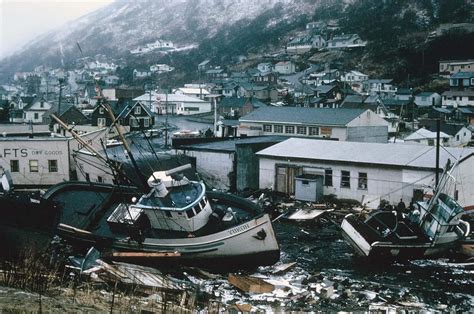 Chaotic Condition Of The Commercial Section Of Kodiak Following Alaska S Good Friday Earthquake