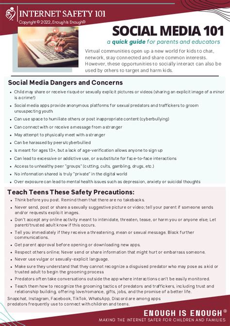 Internet Safety 101 Quick Guides And Downloads