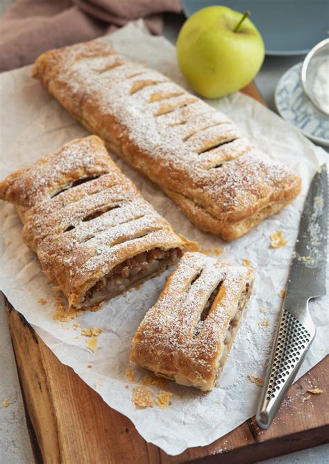 Puff Pastry Apple Strudel Quick And Easy Beyond Kimchee