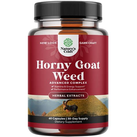 Horny Goat Weed Extract Complex Invigorating Blend With Tribulus Saw