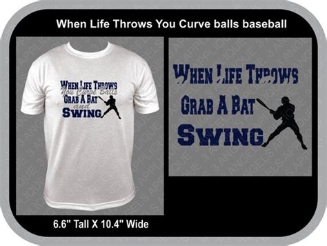 When Life Throws You Curve Balls Baseball Svg Cutter Design