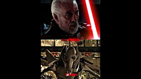 Count Dooku Vs General Grievous Starwars Shorts Trending Youtube