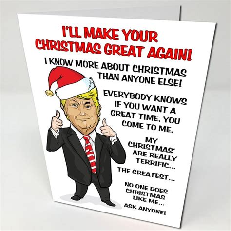 Trump Christmas Card - Etsy