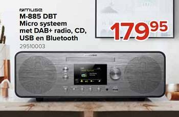 Muse M Dbt Micro Systeem Met Dab Radio Cd Usb En Bluetooth