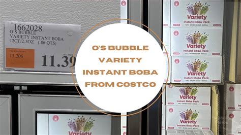 O S Bubble Variety Instant Boba From Costco Wow The Best At Home