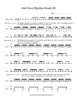 Basics of Rhythm: 16th Note Rhythm Study #2 by Resources for Music Teachers