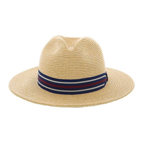 Failsworth Antigua Summer Straw Fedora Hat In Natural Ebay