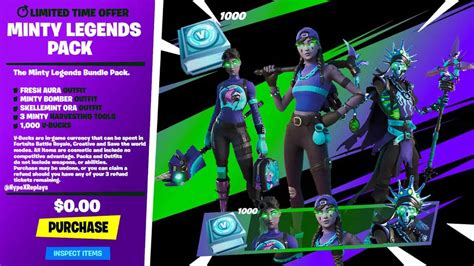 Fortnite Minty Legends Pack Erscheinungsdatum und Gegenstände für neue