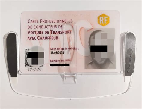 Support Porte Carte Handicape Vtc Taxi Ambulance Pour Pare Brise