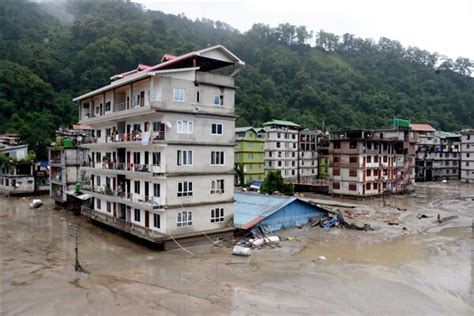 In Pics Intense Cloudburst Triggers Flash Flood In Sikkims Teesta