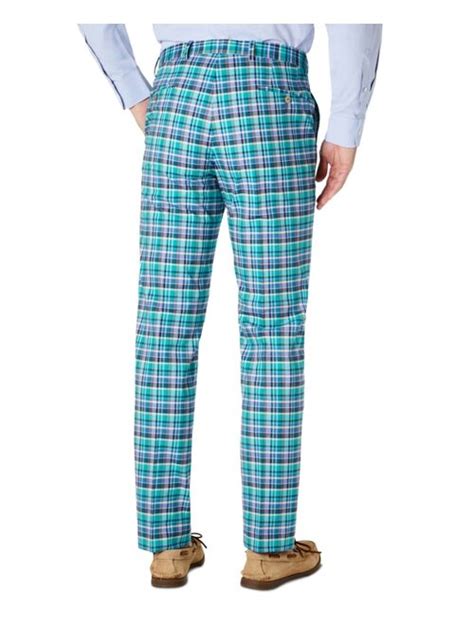 Buy Polo Ralph Lauren Lauren Ralph Lauren Mens Classic Fit Madras Plaid Dress Pants Online