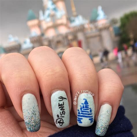 Cinderella Castle Nail Art