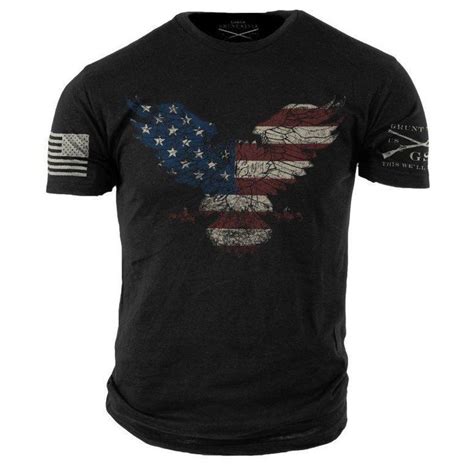 Grunt Style Freedom Eagle T Shirt American Flag Mens Sz Xl 2xl