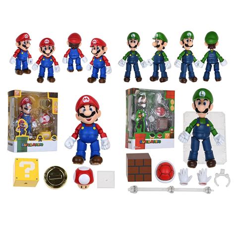 Shf Super Mario Bros Luigi Sdh M H Nh Ch I Nh N V T Figma B Ng Pvc