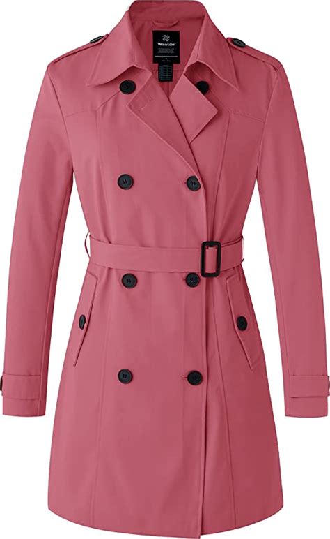 Wantdo Double Breasted Waterproof Women S Trench Coat