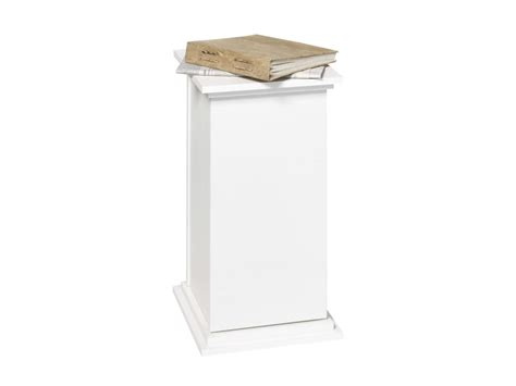 FMD Table D Appoint Avec Porte 57 4cm Blanc