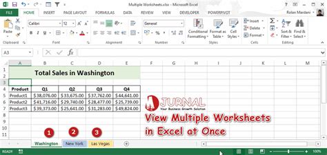 4 Steps To View Multiple Worksheets In Excel At Once M Jurnal