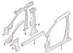 CJ5Z 7822843 A 2013 2019 Ford Escape Hinge Pillar Reinforced Fairway