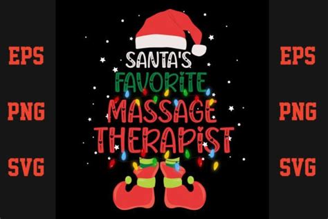 Santas Favorite Massage Therapist Graphic By Merch Trends · Creative