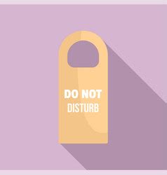 Do Not Disturb Tag Icon Flat Style Royalty Free Vector Image