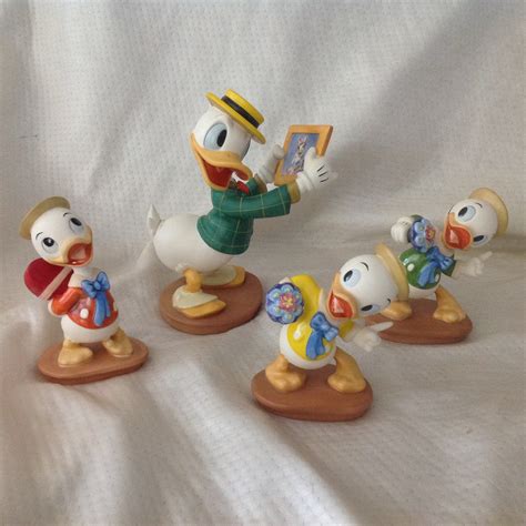 Disney WDCC Donald Ducks Mr Duck Steps Out Figurine Set Of 4 MIB W