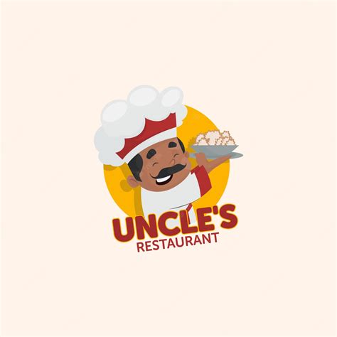 Premium Vector | Indian uncle restaurant logo template