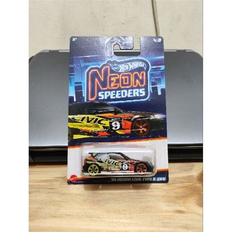 Jual Hot Wheels Neon Speeders Honda Civic Type R EK Neon