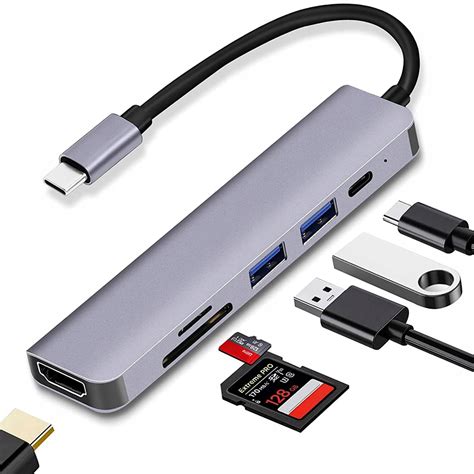 Adapter Przej Ci Wka W Hub Usb C Hdmi K Sd Do Macbook Air Pro