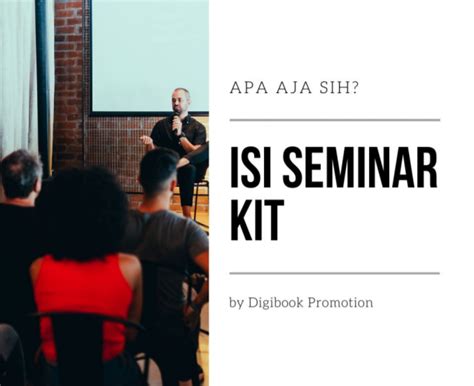 Isi Dari Paket Seminar Kit Apa Saja Digibook Promotion