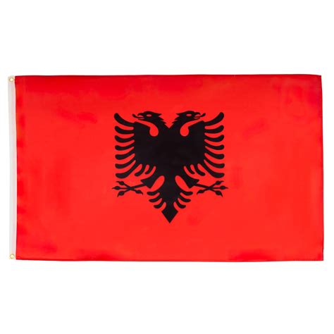 AZ FLAG - Albania Flag - 3x5 Ft - Light Polyester Albanian Banner with ...