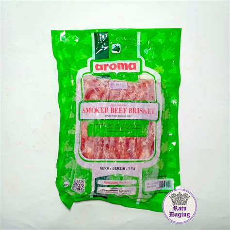 Jual Aroma Smoked Beef Brisket Beef Bacon Halal Kg Shopee Indonesia