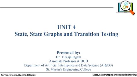 state state graphs  transition testing state graphs good bad