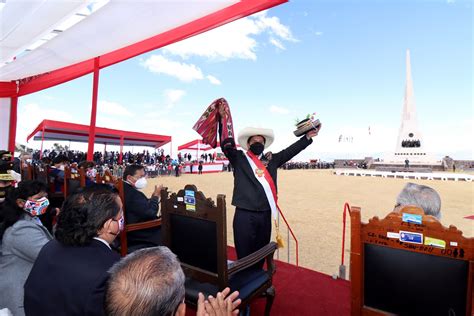 En Juramentación simbólica desde Ayacucho Pedro Castillo ha llegado