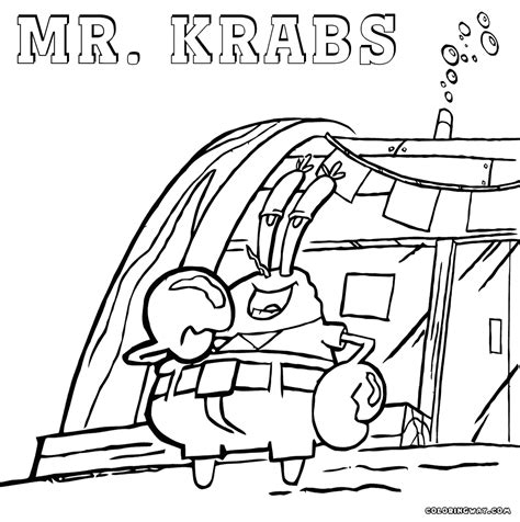 Spongebob Krusty Krab Coloring Pages Team Coloring