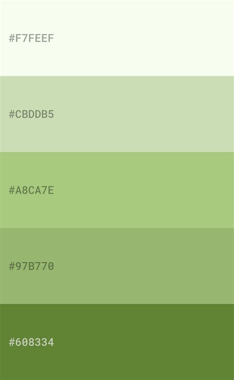 Paleta De Colores Verde Pastel Green Pallete Pastel Colour Palette