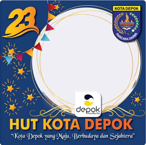 Ragam Twibbon HUT Kota Depok Ke 23 Tahun 2022 Waca Berita