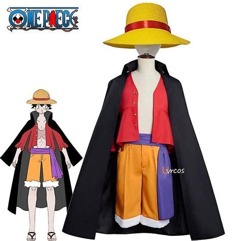 One Piece Series Wano Country Monkey D Luffy Cosplay Men'S Set ...