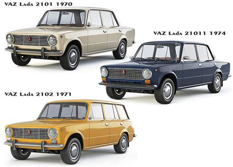 Vaz Zhiguli Collection Cgtrader