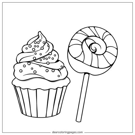 Cupcake Coloring Pages - 27 Free Printable Coloring Pages