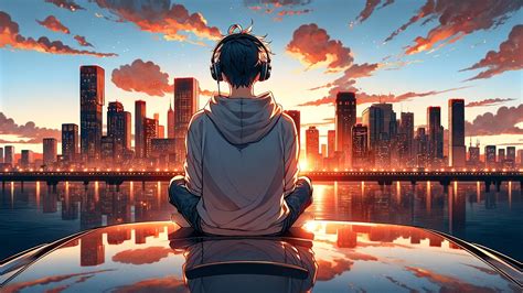 Download Headphones, Cityscape, Anime. Royalty-Free Stock Illustration Image - Pixabay