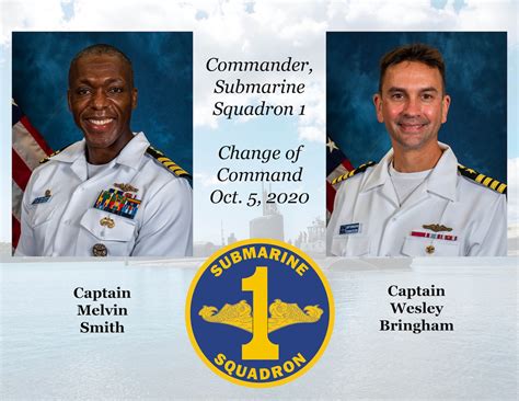 Submarine Squadron 1 Conducts Change Of Command Commander Submarine